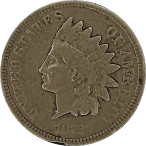 1872 Semi-Key Indian Head Cent Obverse View