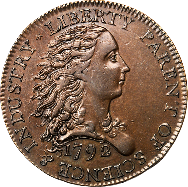1793 Flowing Hair Chain Cent
