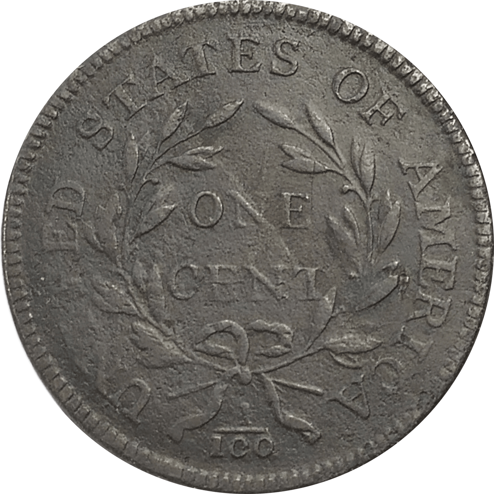 1797 Large Cent Reverse of '95 Grip edge - reverse view