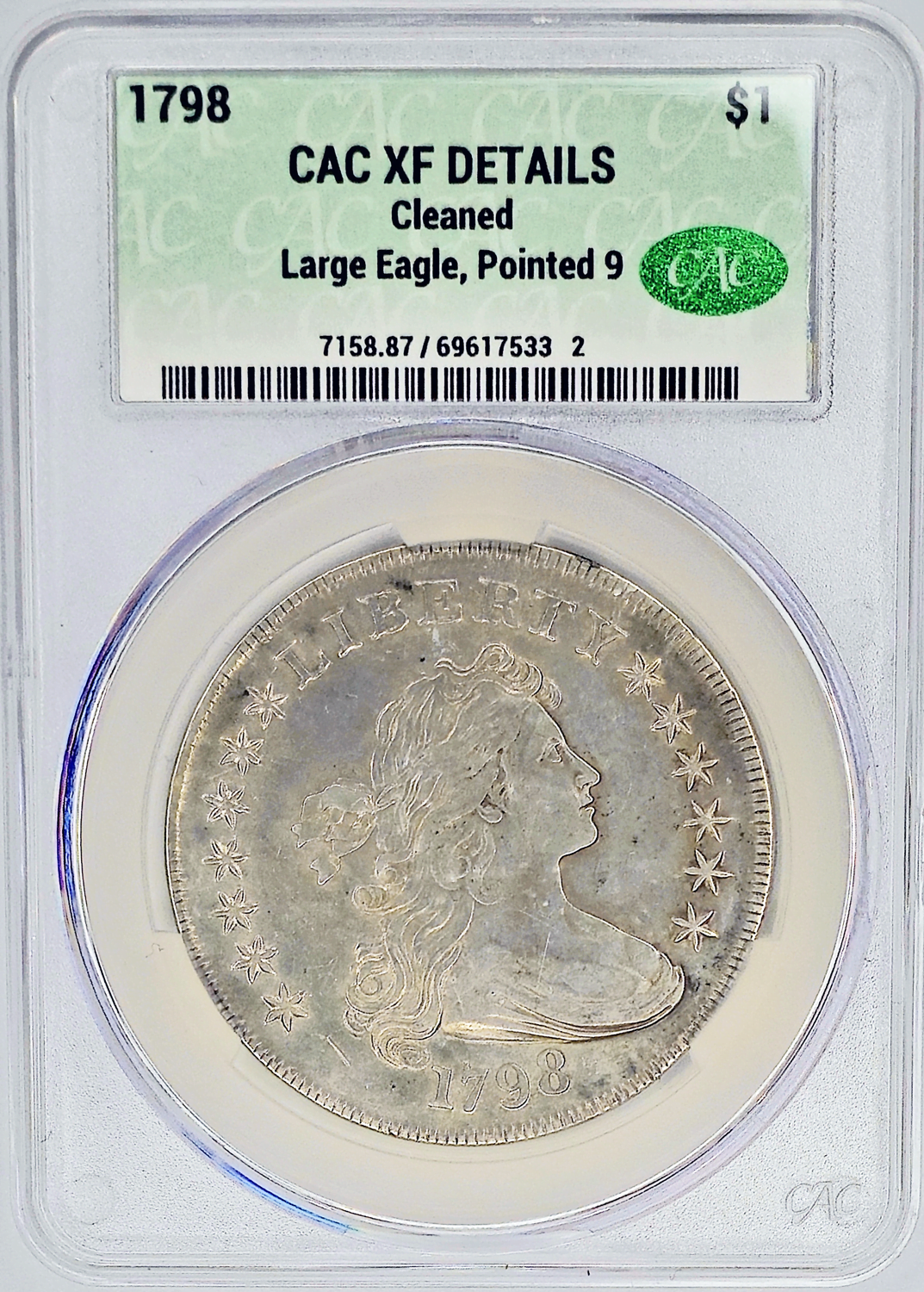 1798 Bust Dollar CACG