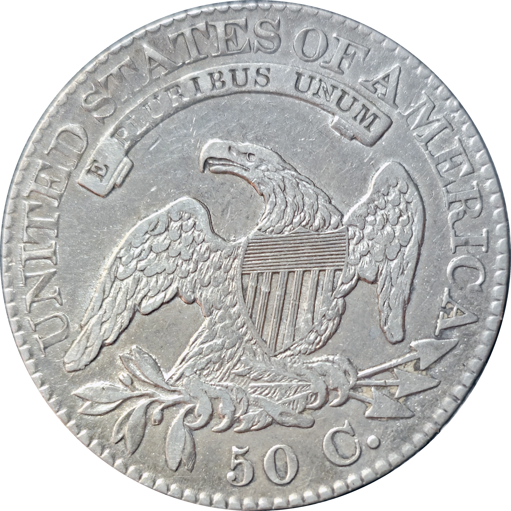1824 Over 4 Capped Bust Half Dollar