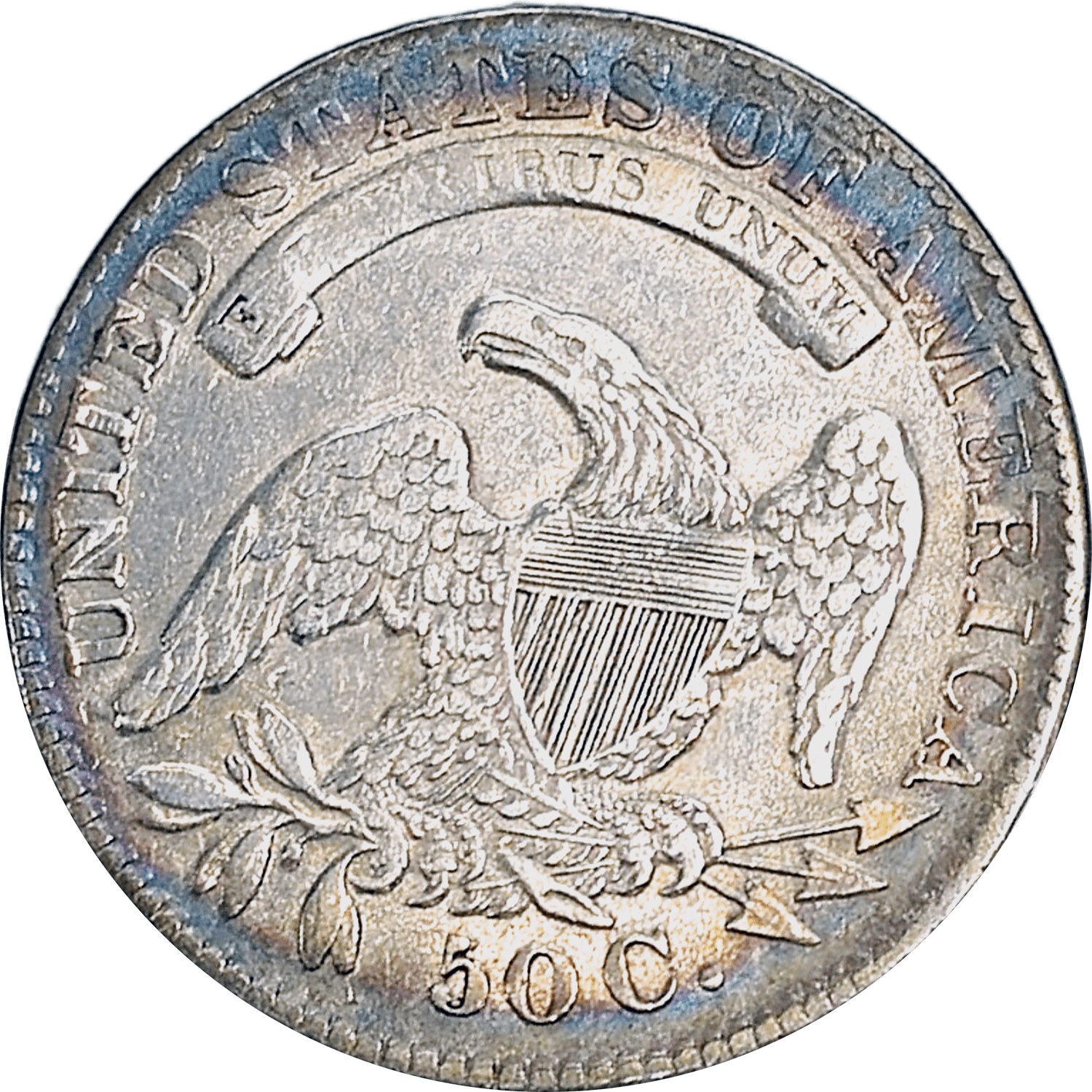 1832 Capped Bust Half Overton 114 Reverse View