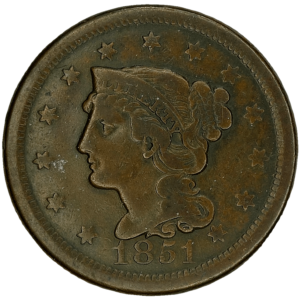 1851 Large Copper Cent