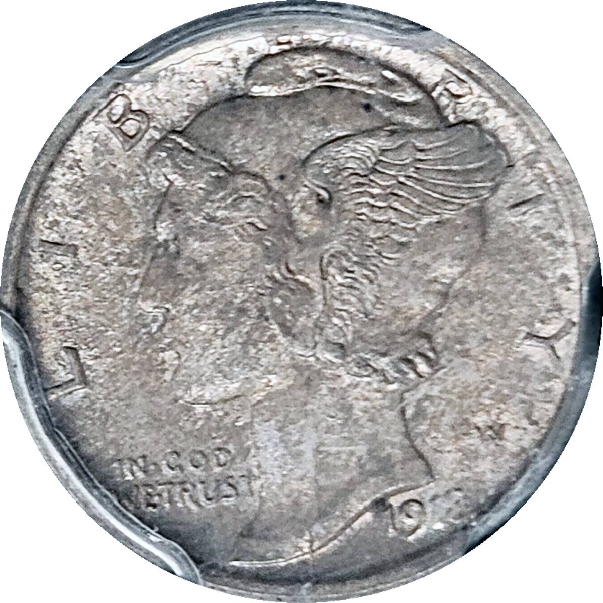 1918 D Mercury Dime PCGS MS65