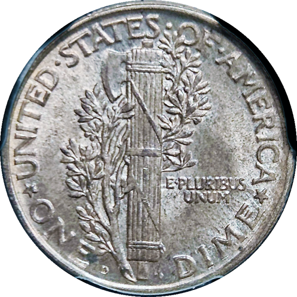 1918 D Mercury Dime PCGS MS65