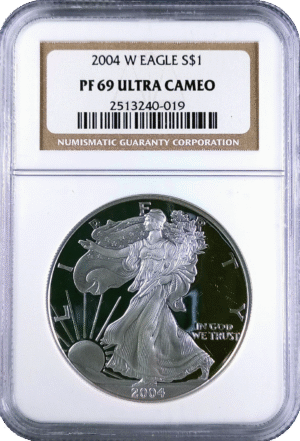 2003 W American Silver Eagle Proof NGC PF69UC