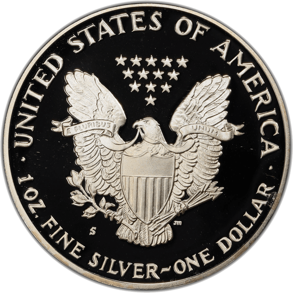 2004 W American Silver Eagle Proof NGC PF69UC Reverse View