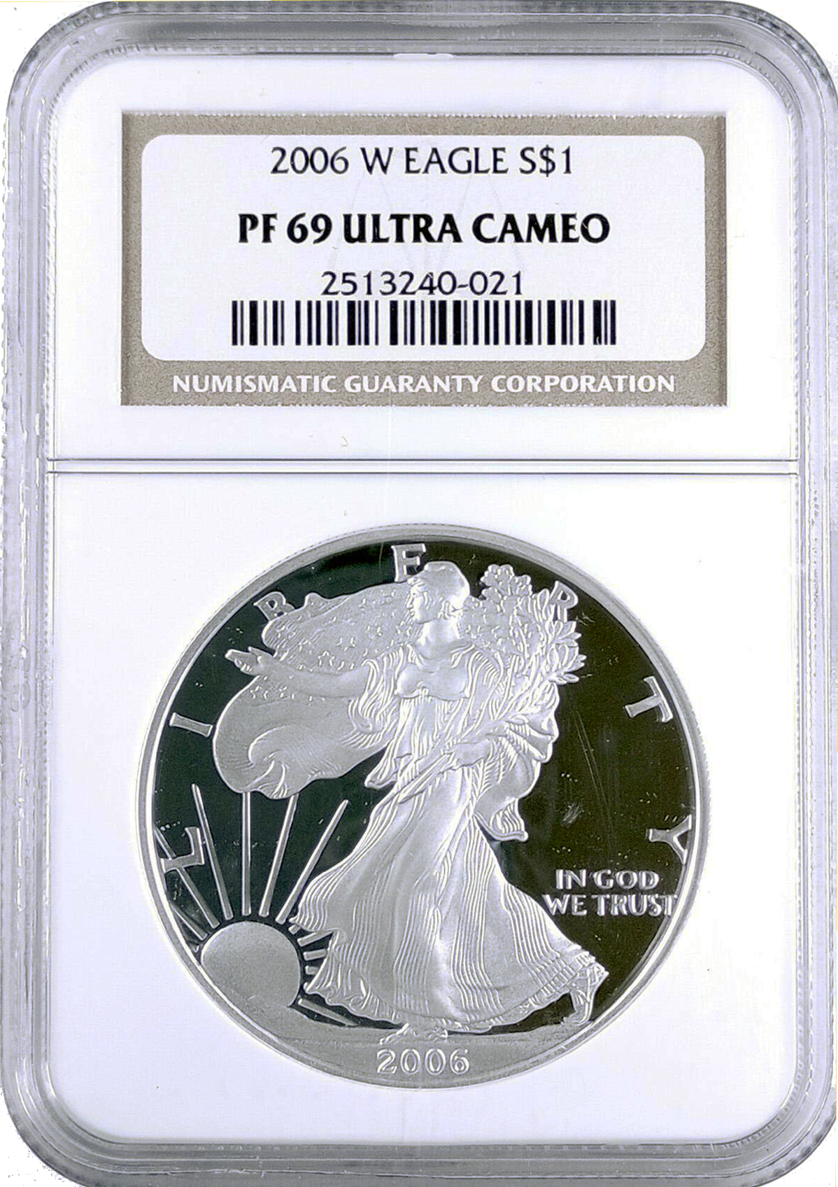 2006 W American Silver Eagle Proof NGC PF69UC