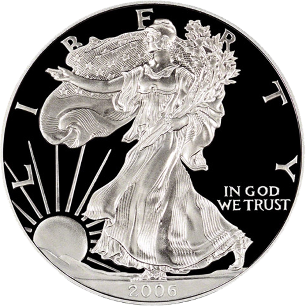 2006 W American Silver Eagle Proof NGC PF69UC Obverse View