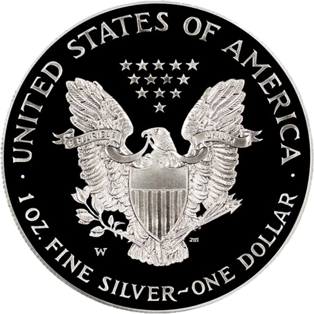 2006 W American Silver Eagle Proof NGC PF69UC Reverse View