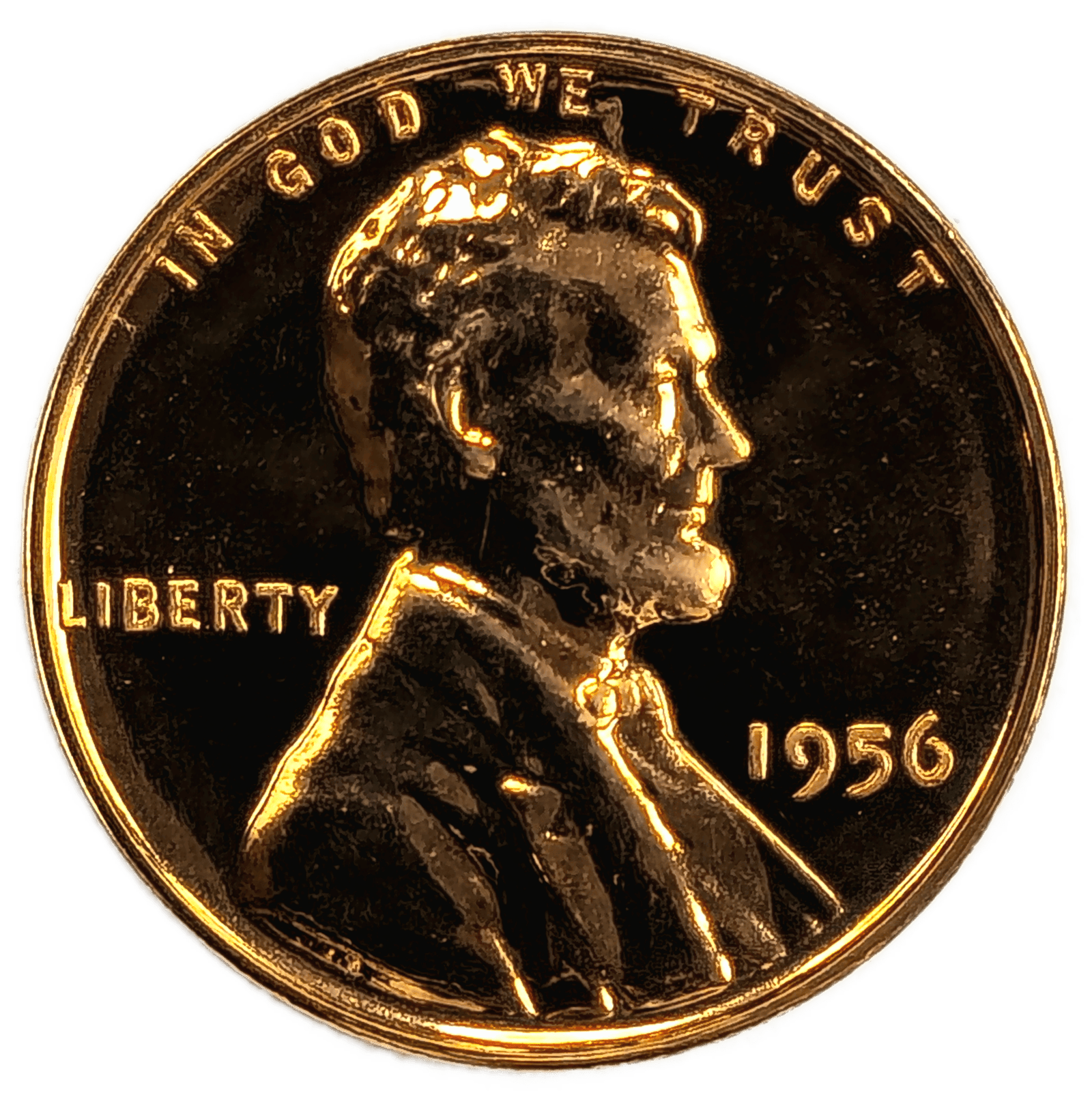 1956 Lincoln Cent Proof Obverse