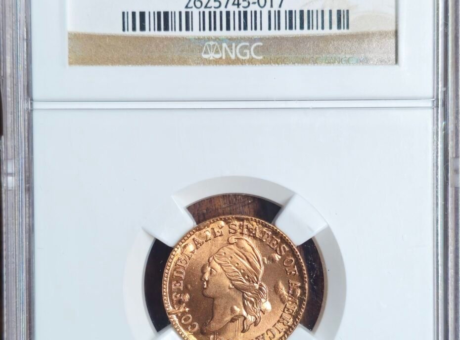 Bashlow restrike Confederate States of America One Cent NGC MS67