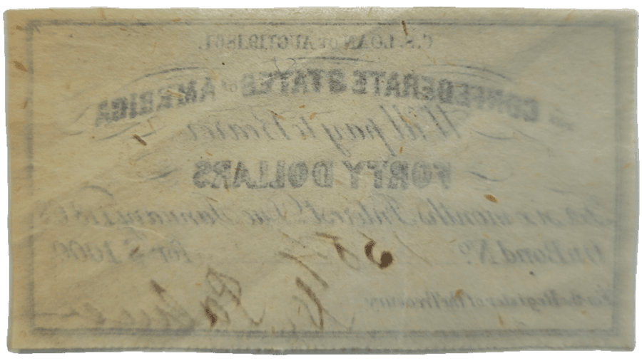 1861 Confederate States of America Bond Coupon