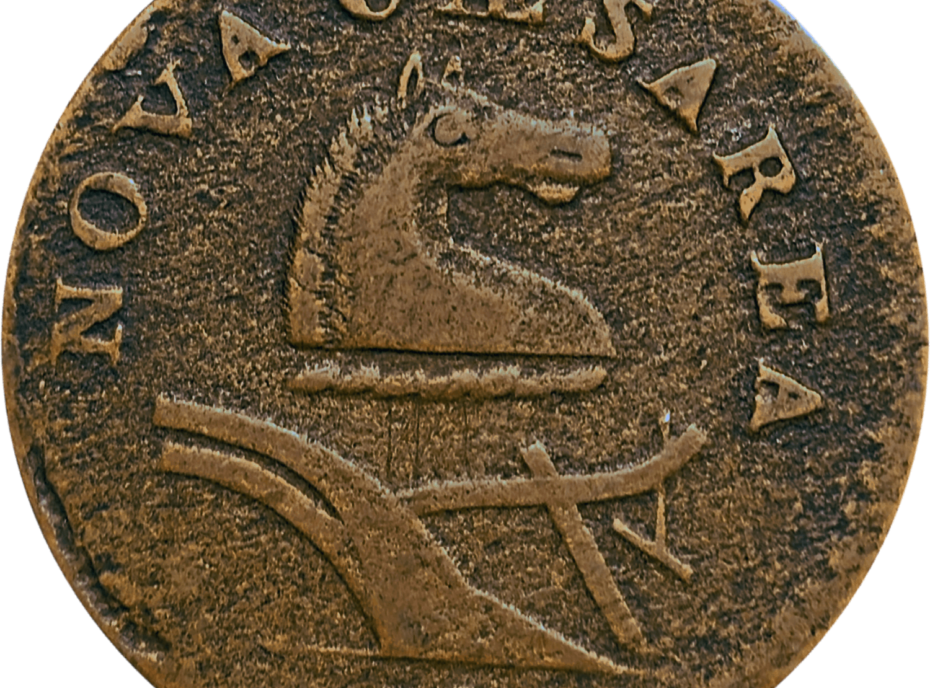 1787 Jersey Copper Maris 39-a Obverse View