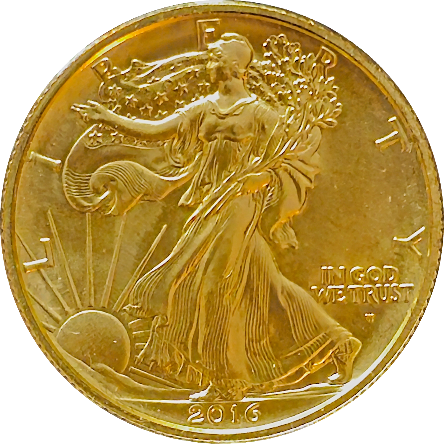 2016 W Walking Liberty Gold Commemorative Obverse View