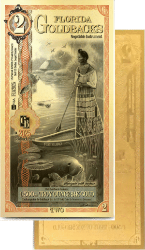 Florida $2 Goldback Note