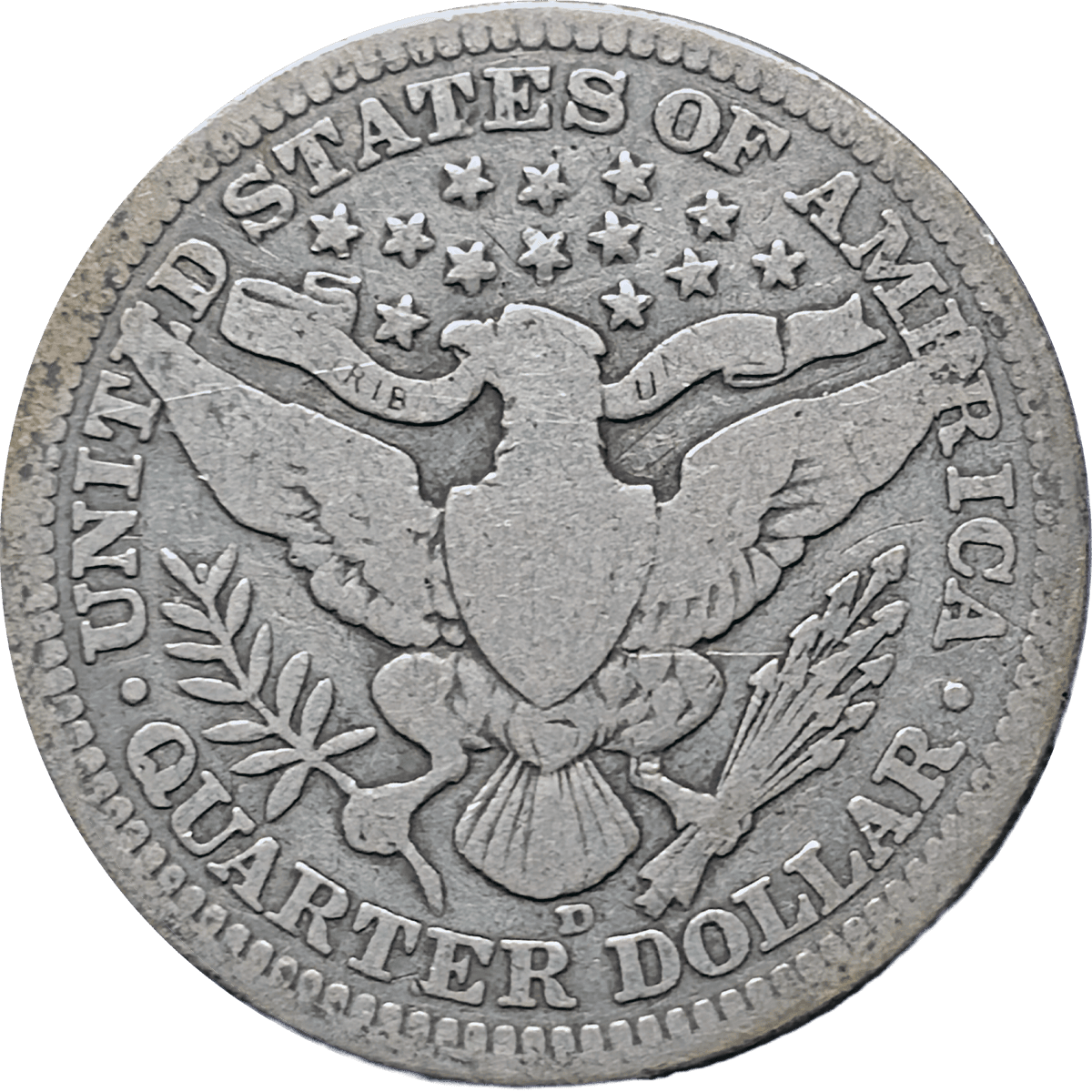 1915 D Barber Quarter
