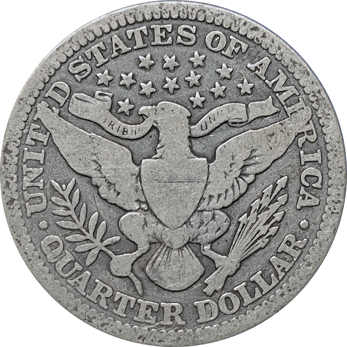 1915 P Barber Quarter