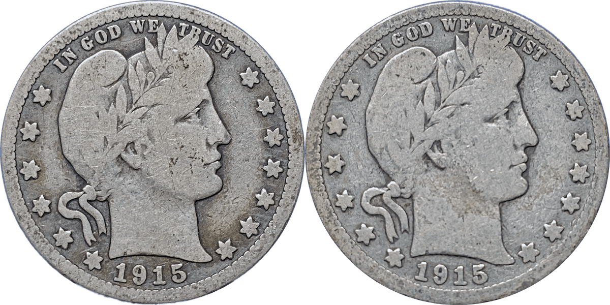 1915 P Barber Quarter