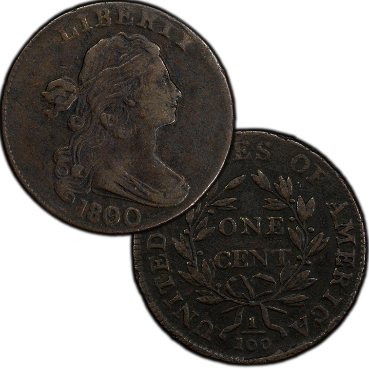 Draped Bust Large Cent Overdate 1800/79