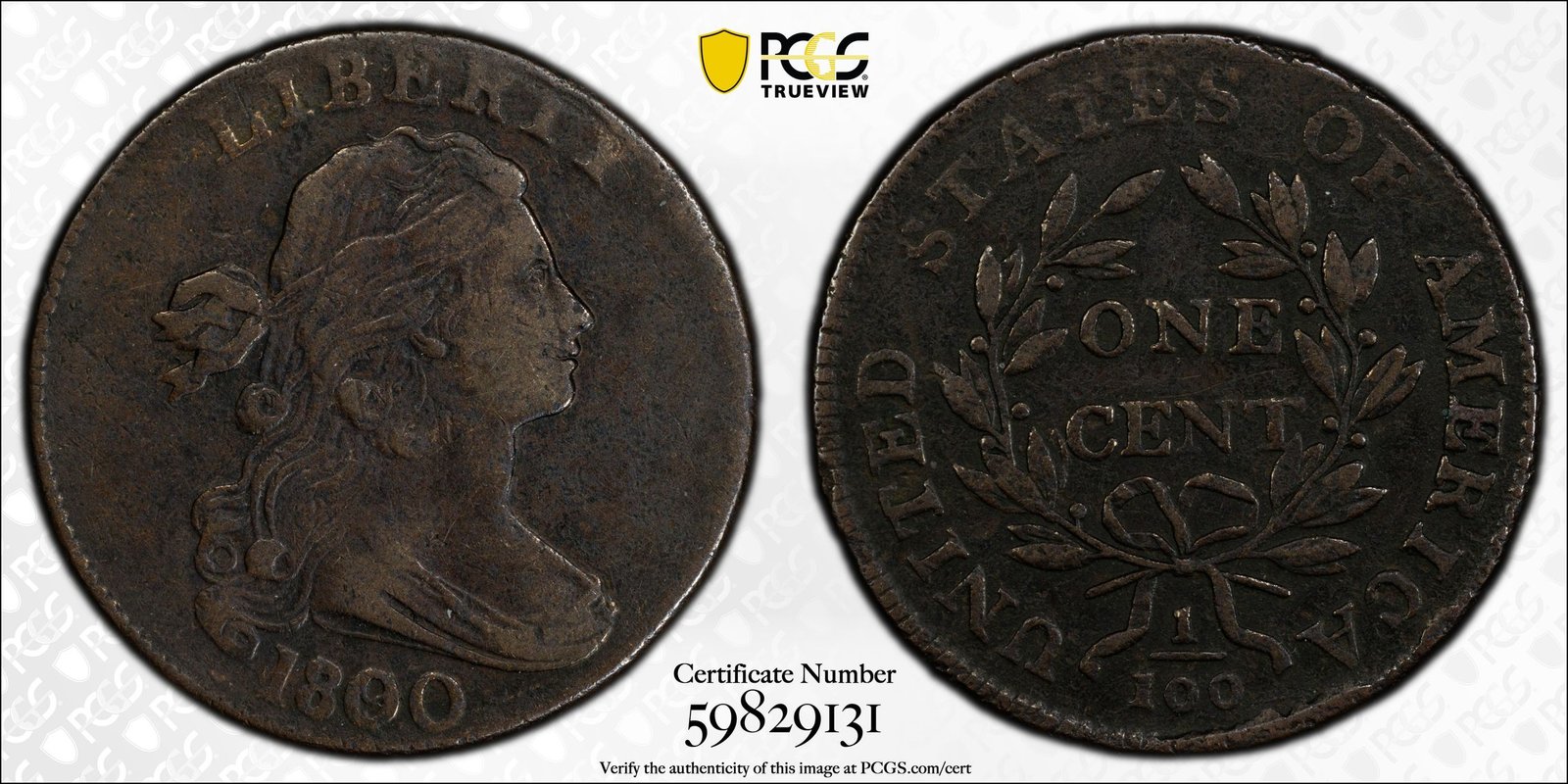 Draped Bust Large Cent Overdate 1800/79