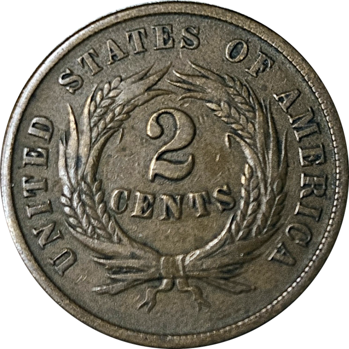 1865 Two Cents Piece