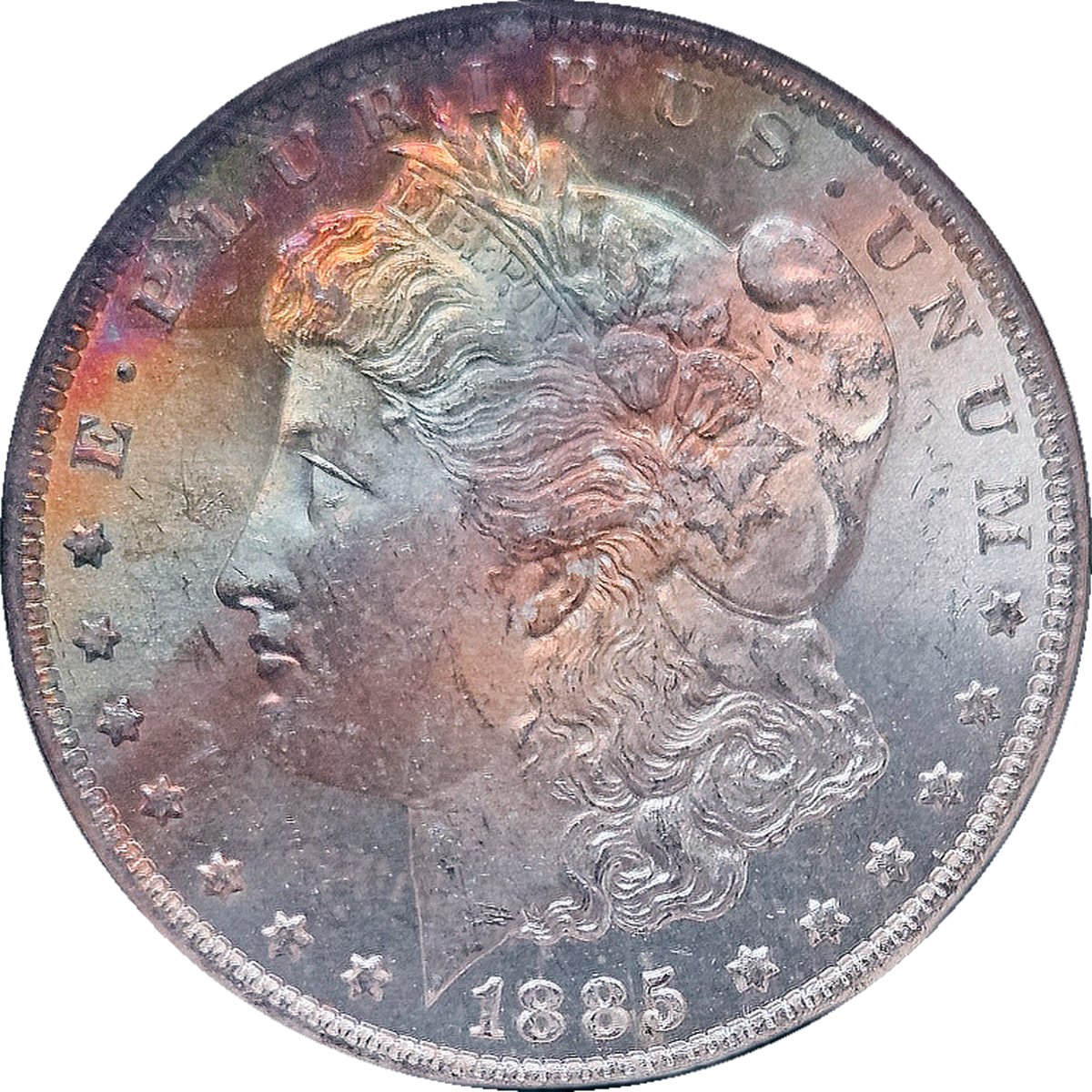 1885 O Morgan Dollar Toner NGC MS63★