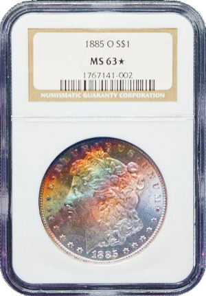 1885 O Morgan Dollar Toner NGC MS63★