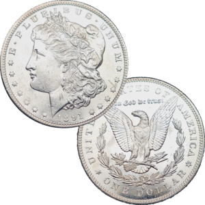 1891 Carson City Silver Dollar Unc