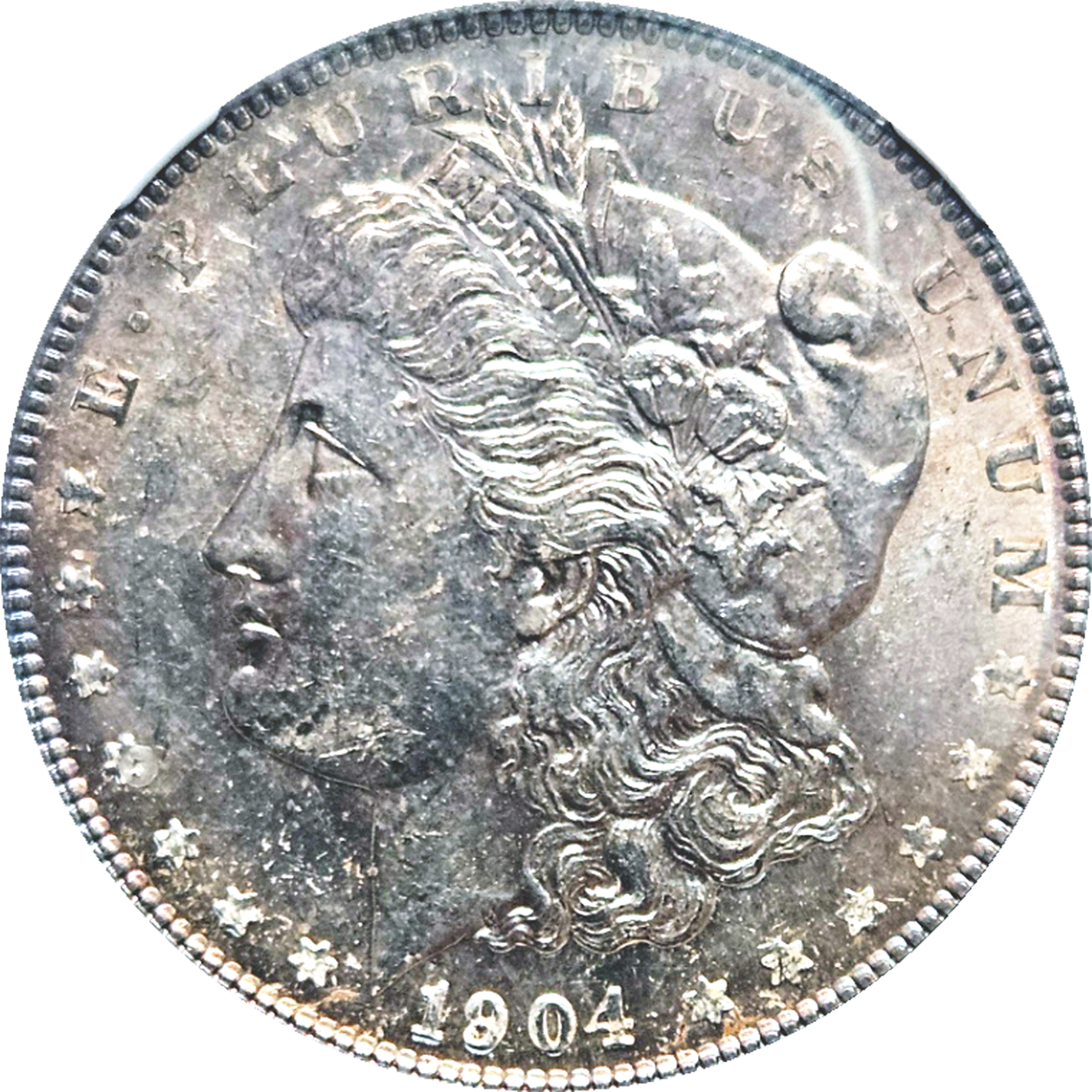 1904 Morgan Silver Dollar Toner NGC MS63