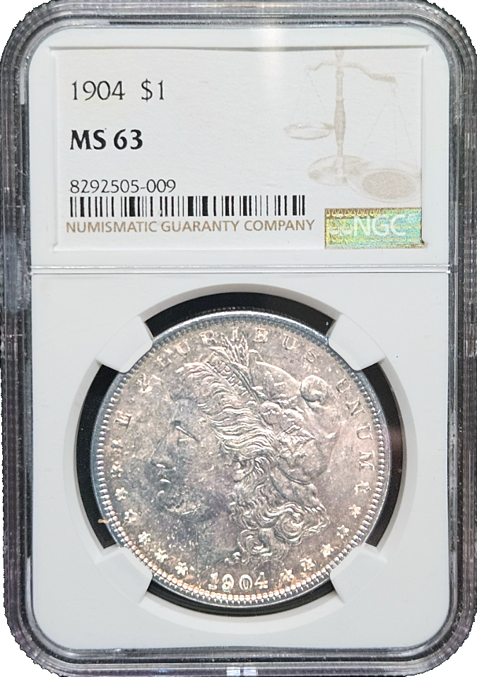 1904 Morgan Silver Dollar Toner NGC MS63