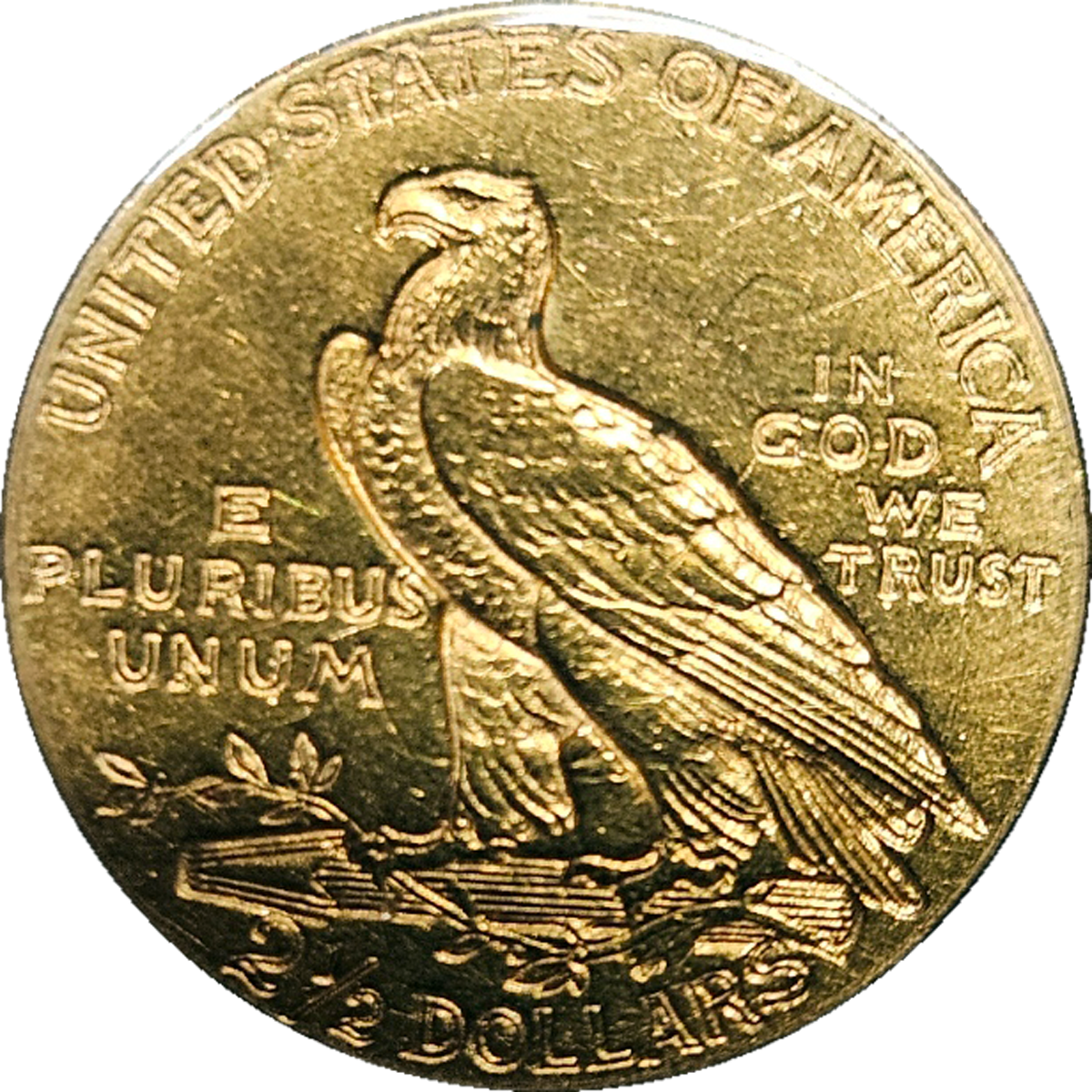 1908 $2.5 Indian Head gold