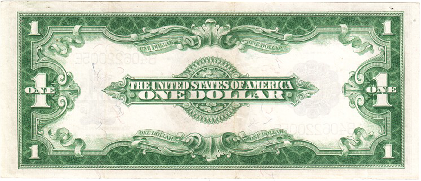 1923 Blue Seal 'horse blanket' large size silver certificate