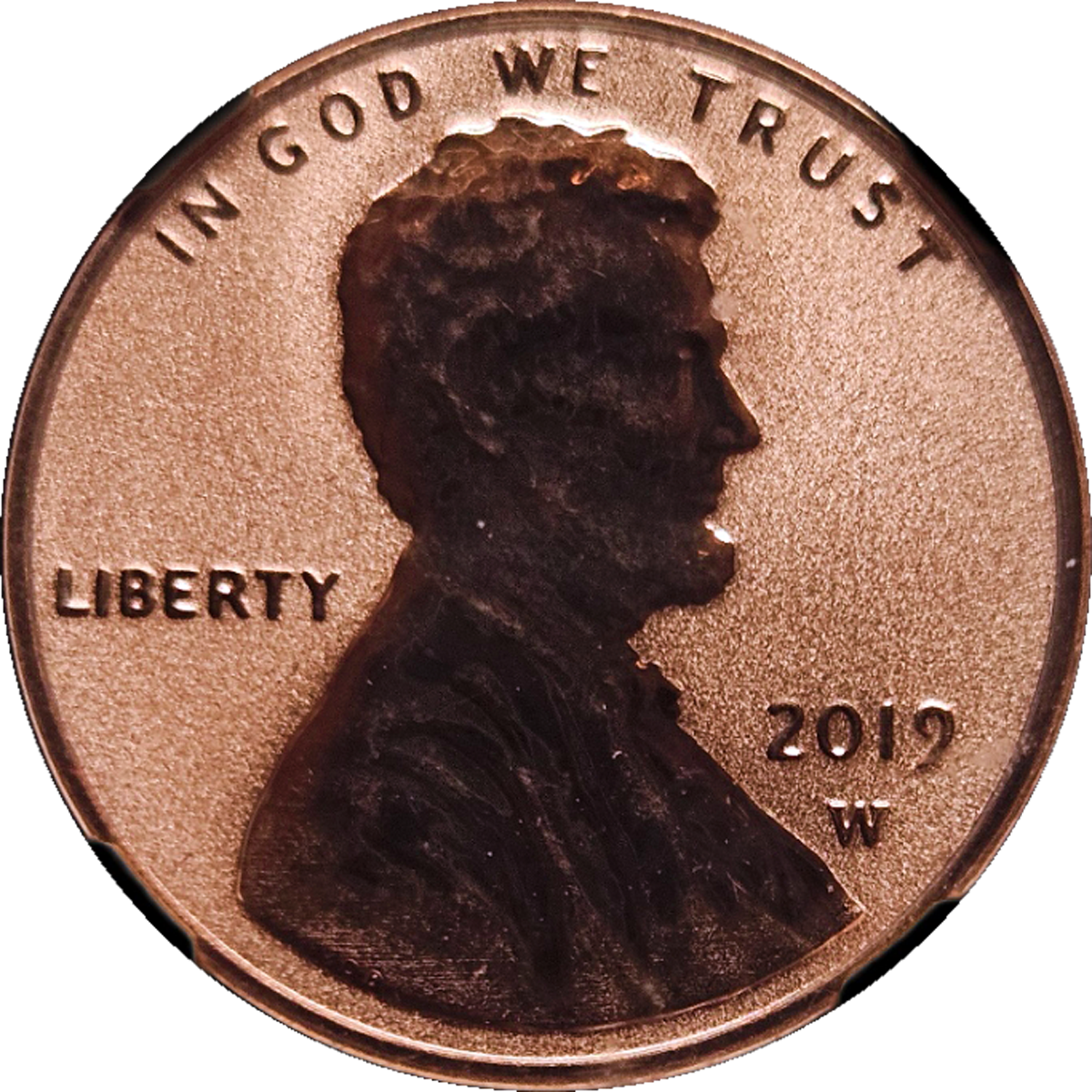 2019 W Reverse Proof Lincoln Cent NGC PF70