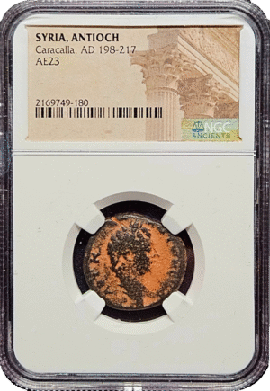 Caracalla AE23 ancient Roman Bronze Coin - NGC