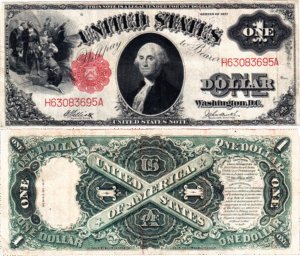 Series of 1917 $1 Legal Tender Sawhorse