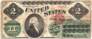 1862 $2 Legal Tender Fr-41